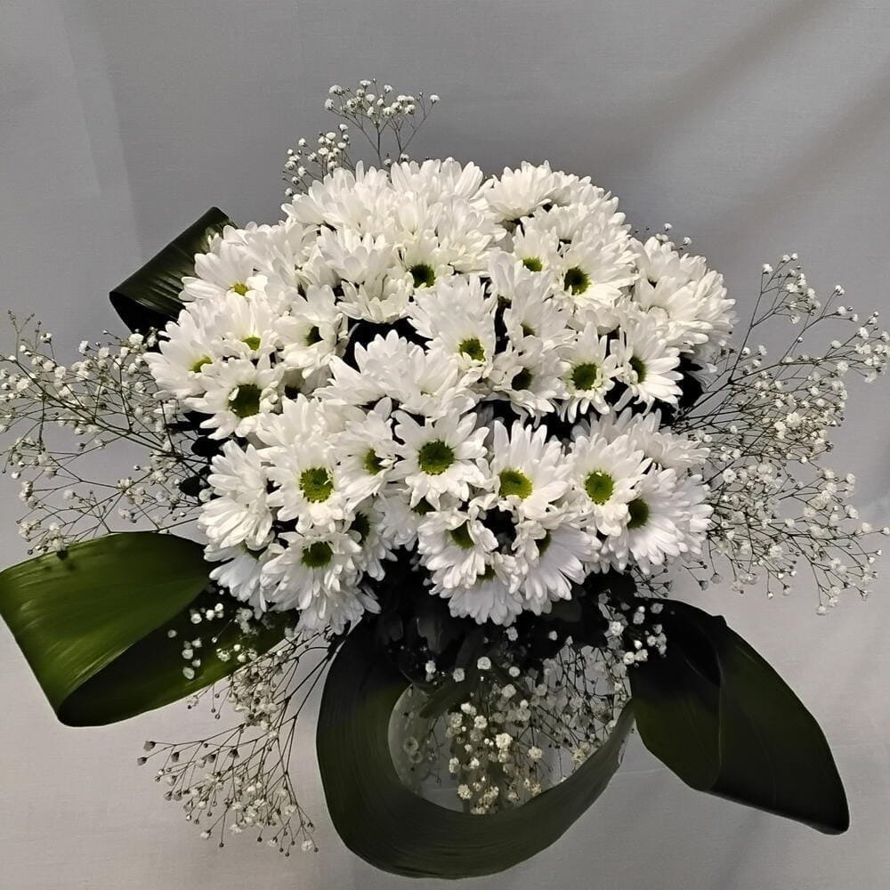 Ramo Dulzura – Margaritas Blancas y Gypsophila